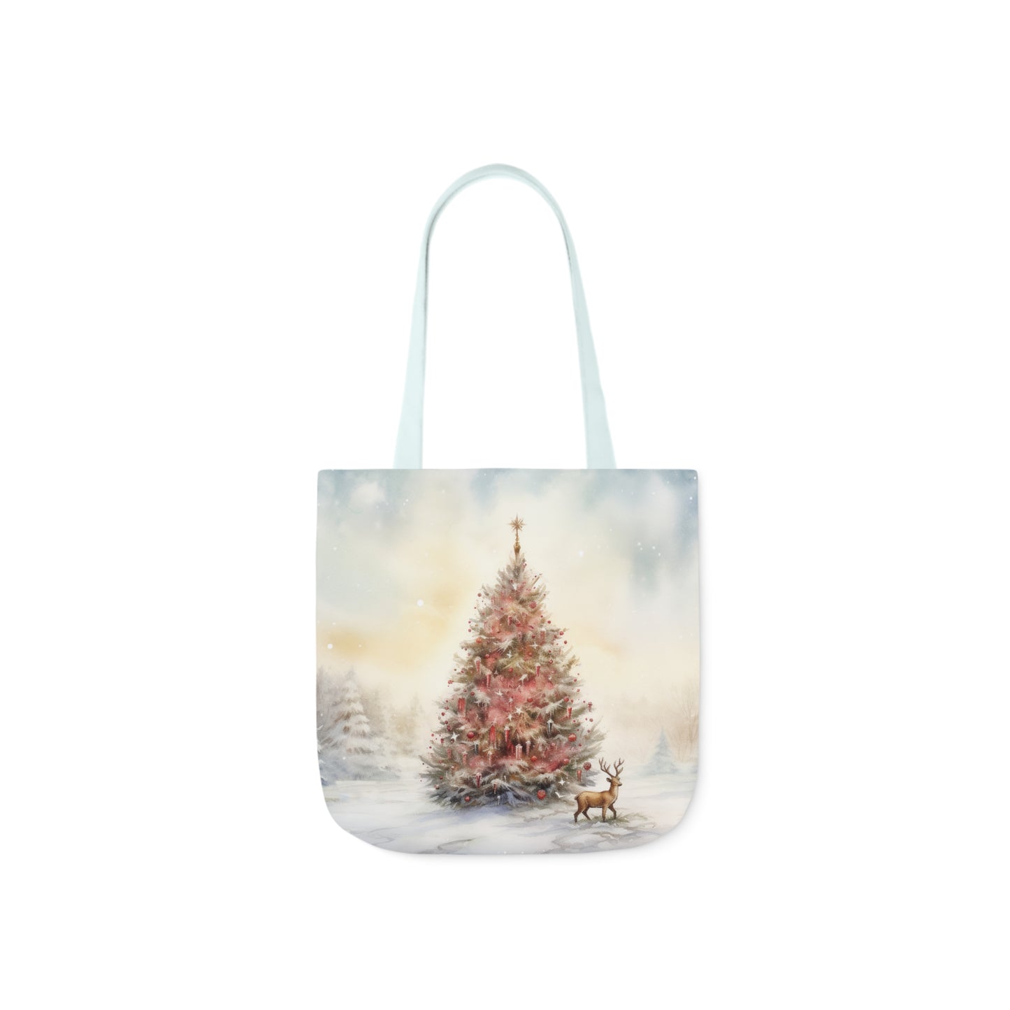 Christmas Tree Canvas Tote