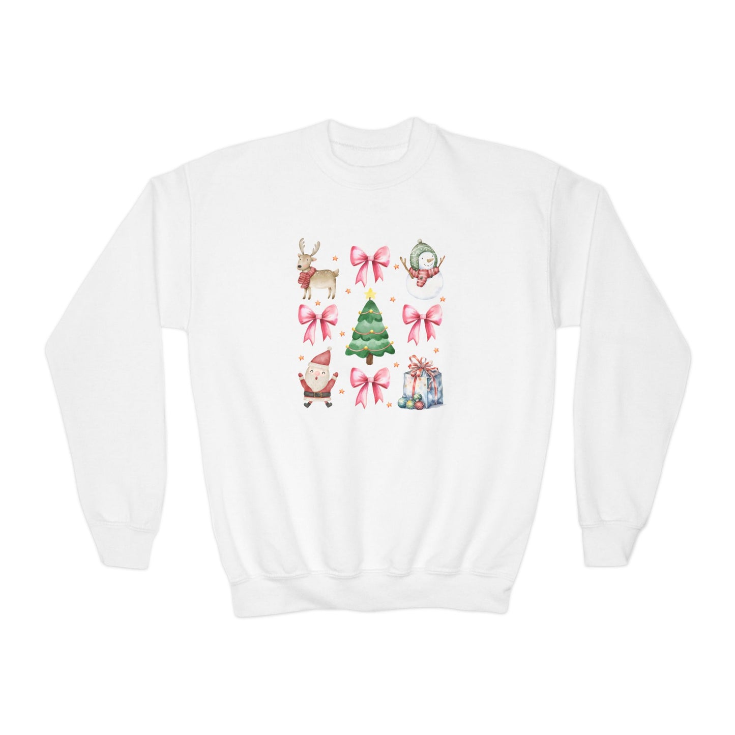 Coquette Christmas Youth Crewneck Sweatshirt