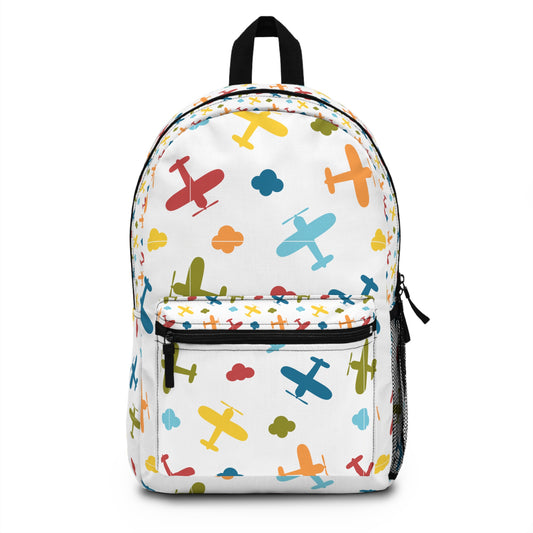 Kids' Airplane Print Backpack