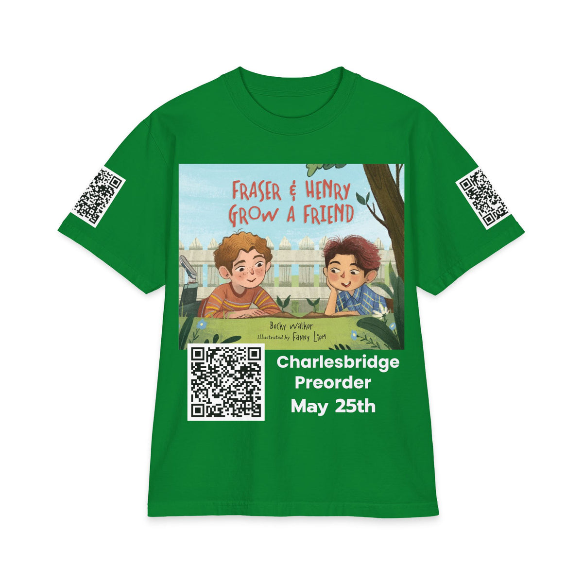 Charlesbridge “Raise a Reader, Grow a Reader” QR Code T-Shirt
