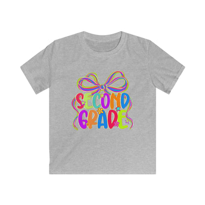 Neon Second Grade Back to School Kids Tee