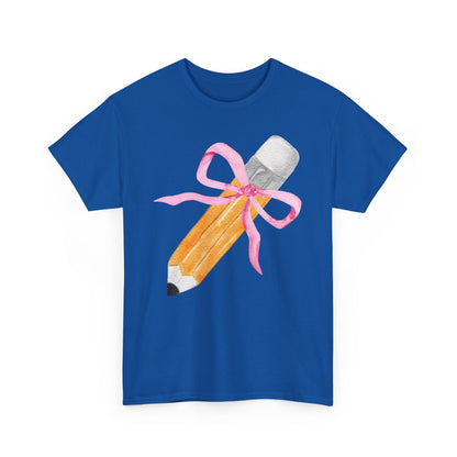 Back to School Pencil Bow Coquette T-Shirt