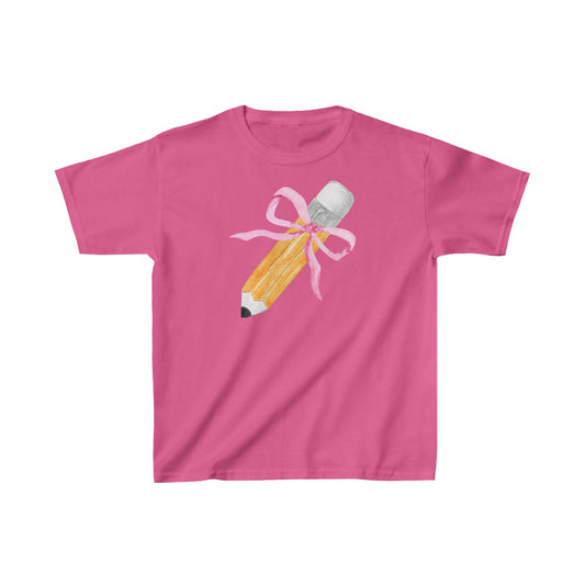 Pencil Coquette Back to School Kids T-Shirt