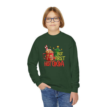 But First Hot Cocoa Youth Sweatshirt