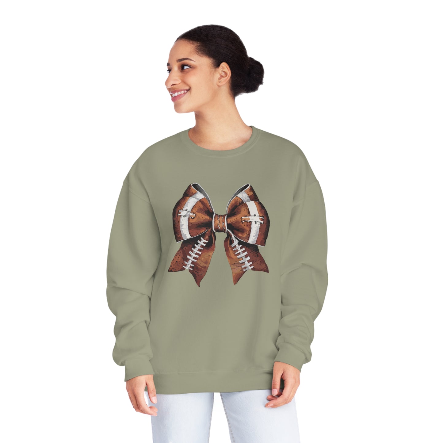 Coquette Football Bow Sweatshirt