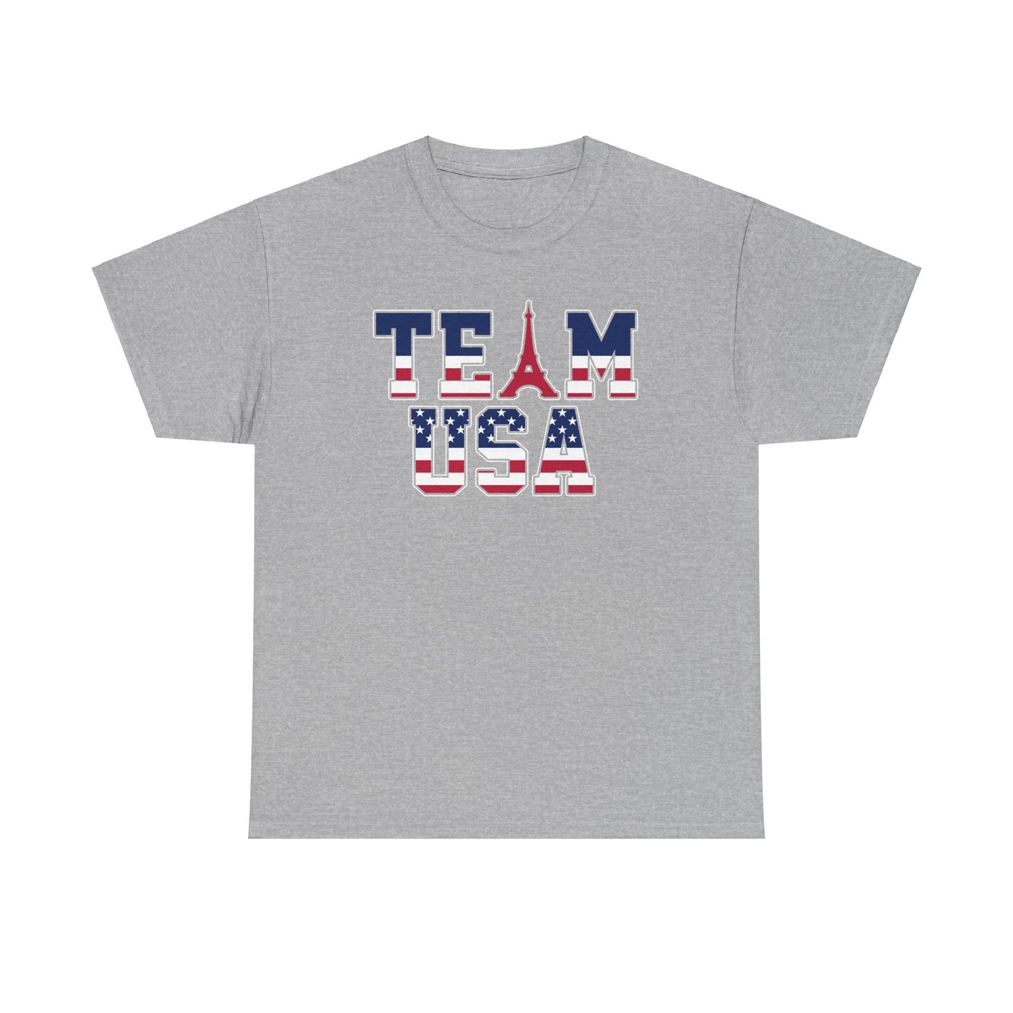 Team USA 2024 Paris Olympics Unisex Heavy Cotton T-Shirt