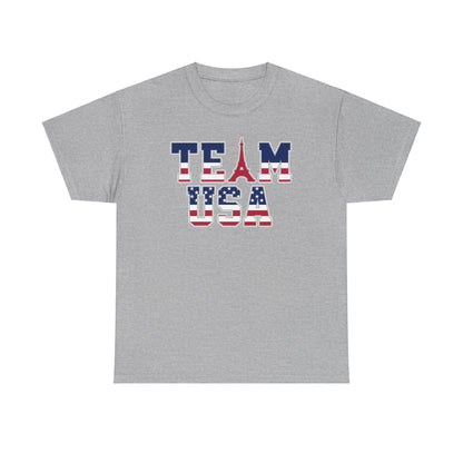 Team USA 2024 Paris Olympics Unisex Heavy Cotton T-Shirt