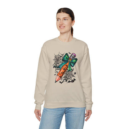 Halloween Pencil and Bow Sweatshirt