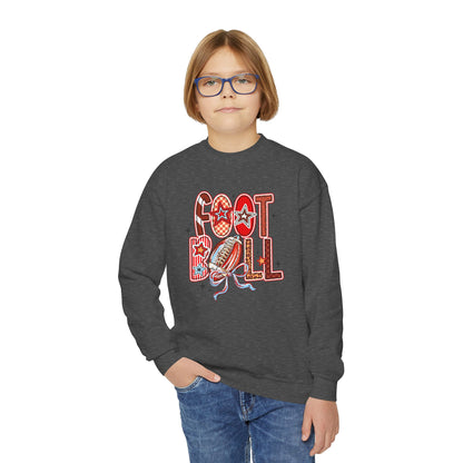 Cozy Fall Football Youth Sweatshirt
