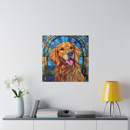 Golden Retriever Wall Art Matte Canvas