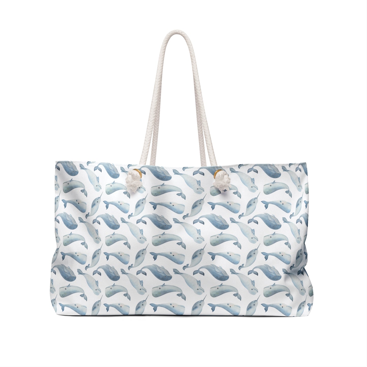 Whale Nautical Beach Weekender Bag