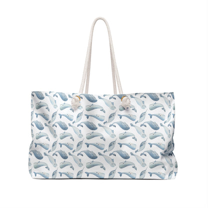 Whale Nautical Beach Weekender Bag