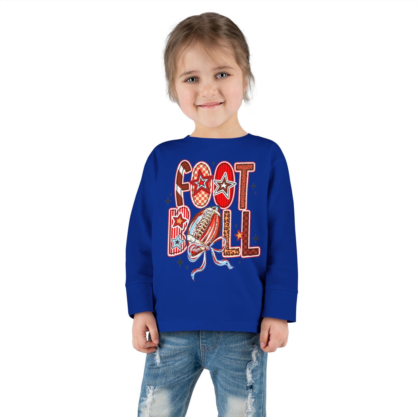 Toddler Football Long Sleeve Tee