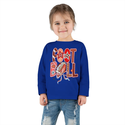 Toddler Football Long Sleeve Tee