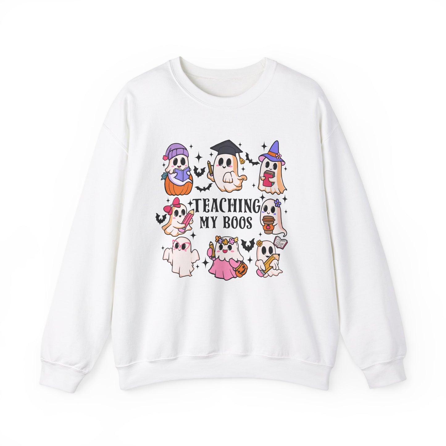 Teaching My Boos Halloween Unisex Heavy Blend™ Crewneck Sweatshirt