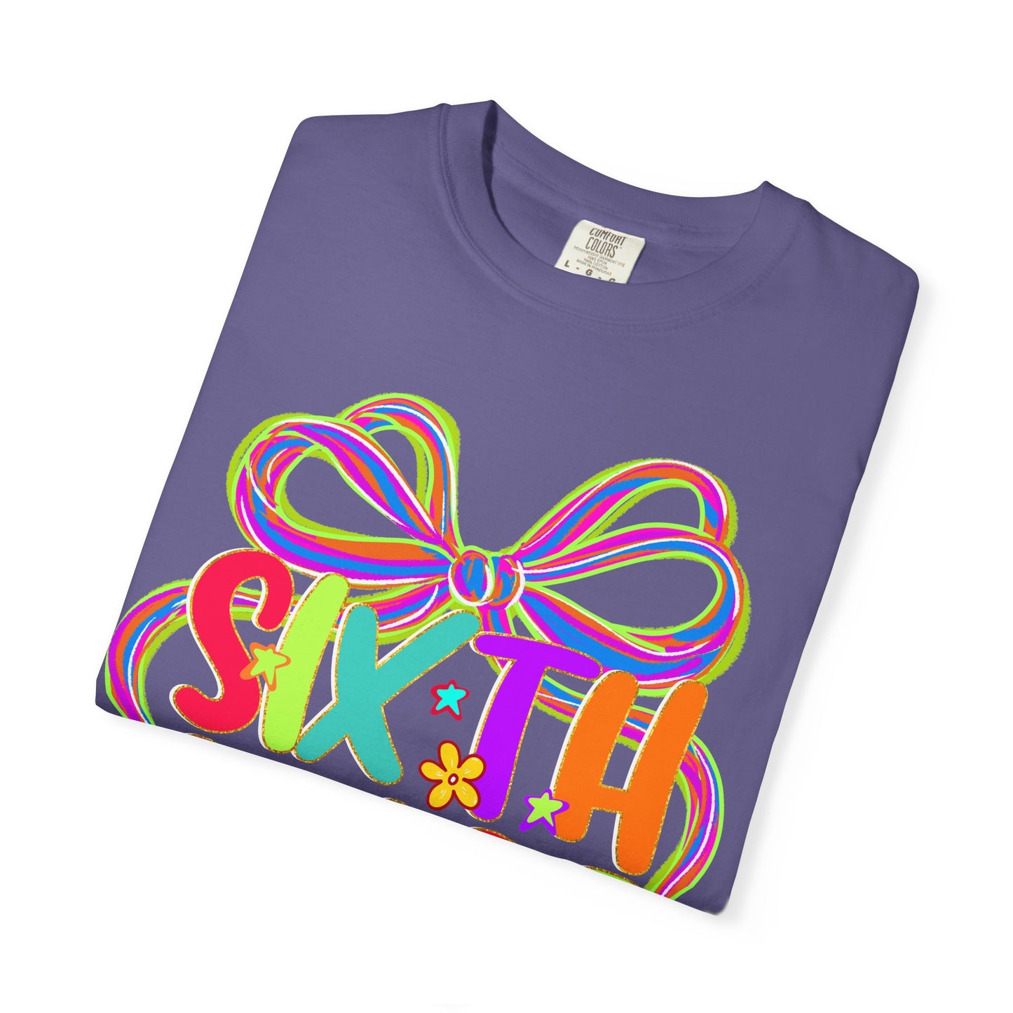 Sixth Grade Neon Back to School T-Shirt