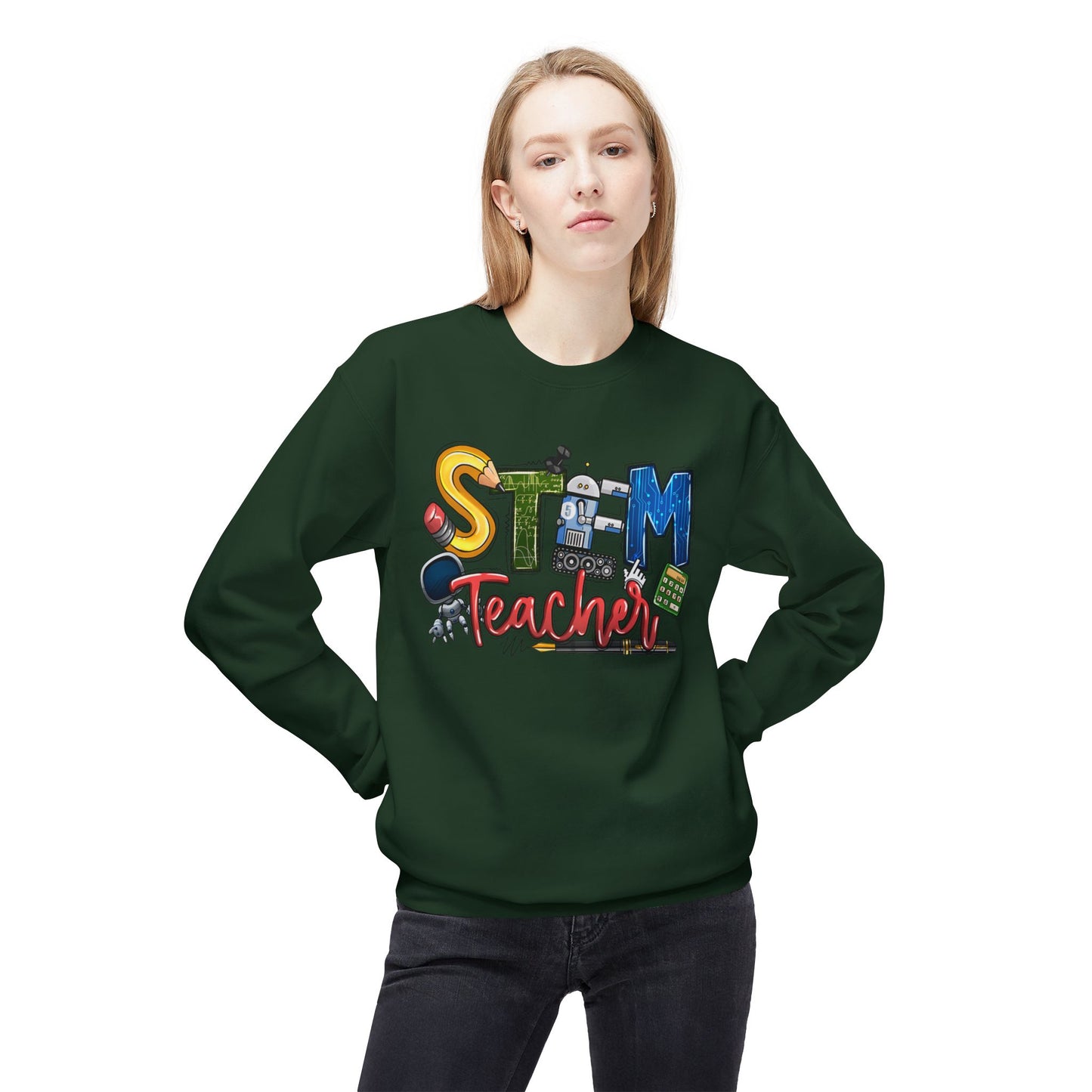 STEM Teacher Fleece Midweight Sweatshirt