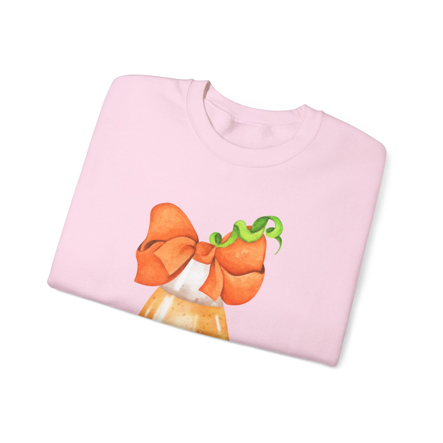 Candy Corn Coquette Halloween Sweatshirt