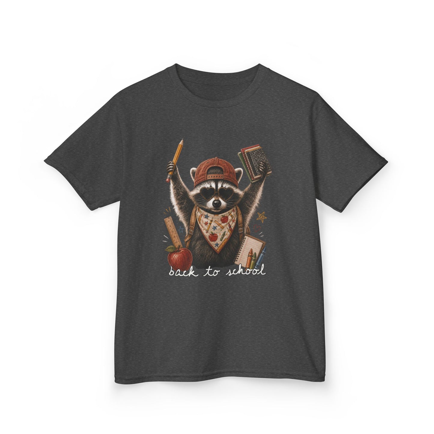 Kids Back to School Raccoon Classroom Tee