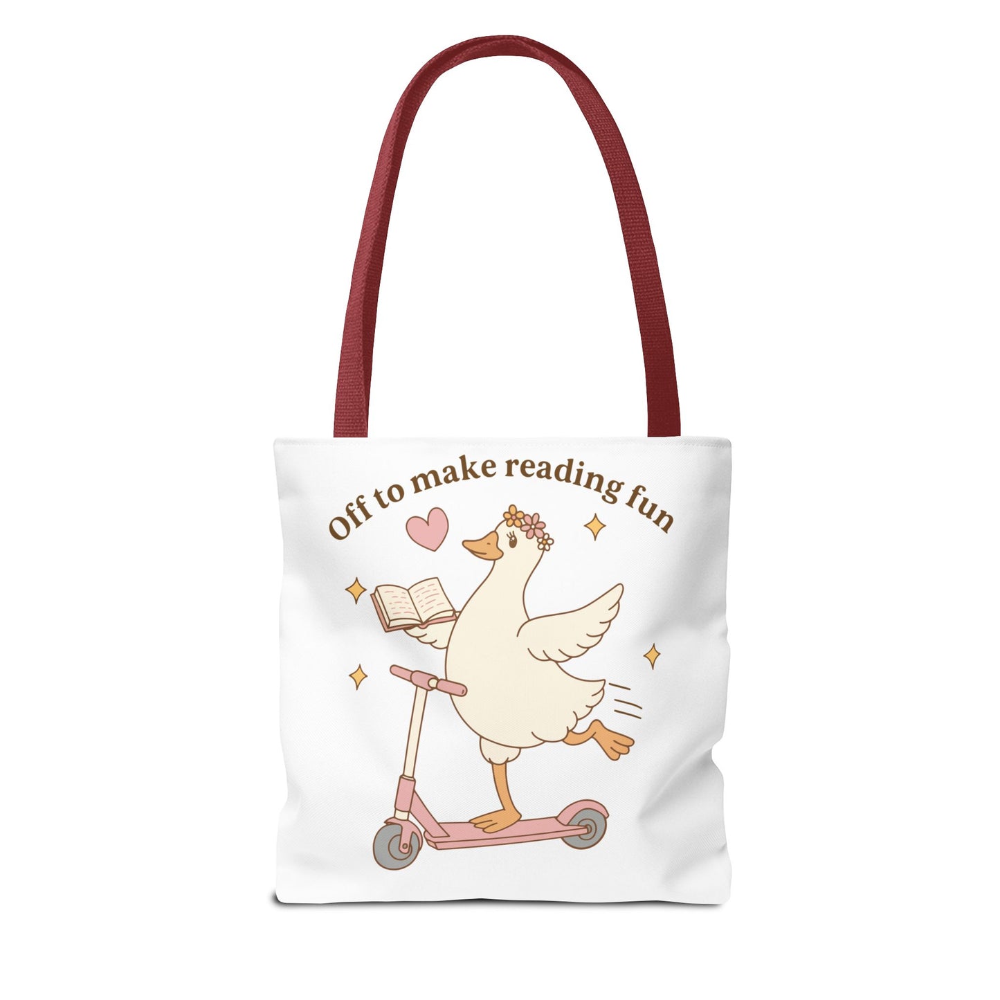 "Off to Make Reading Fun"Book Lover Tote