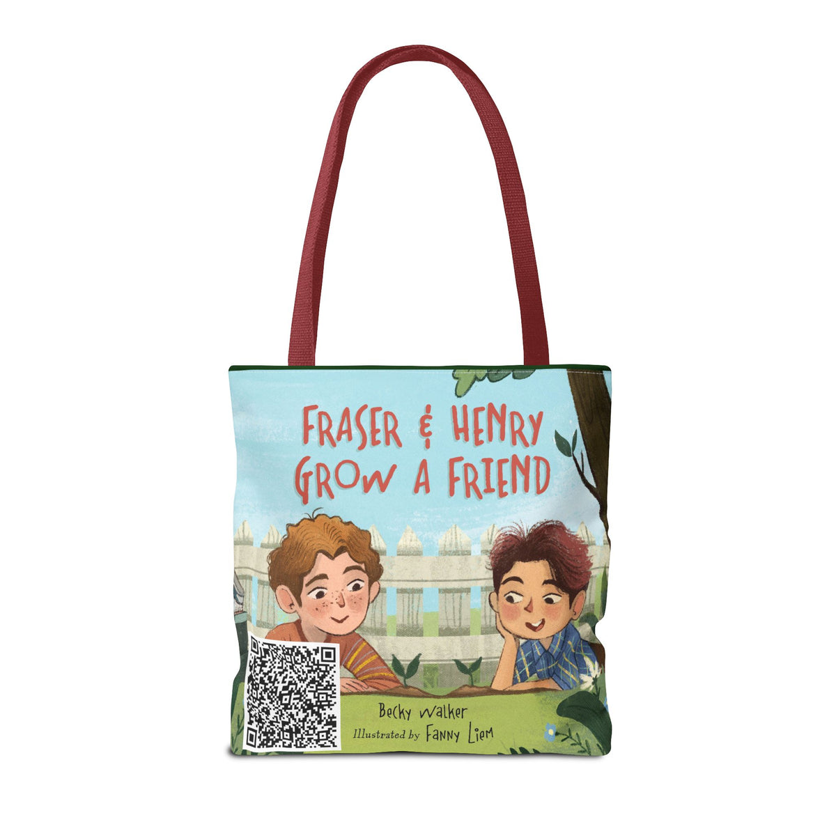 Fraser & Henry Grow a Friend Book Illustration Tote Bag