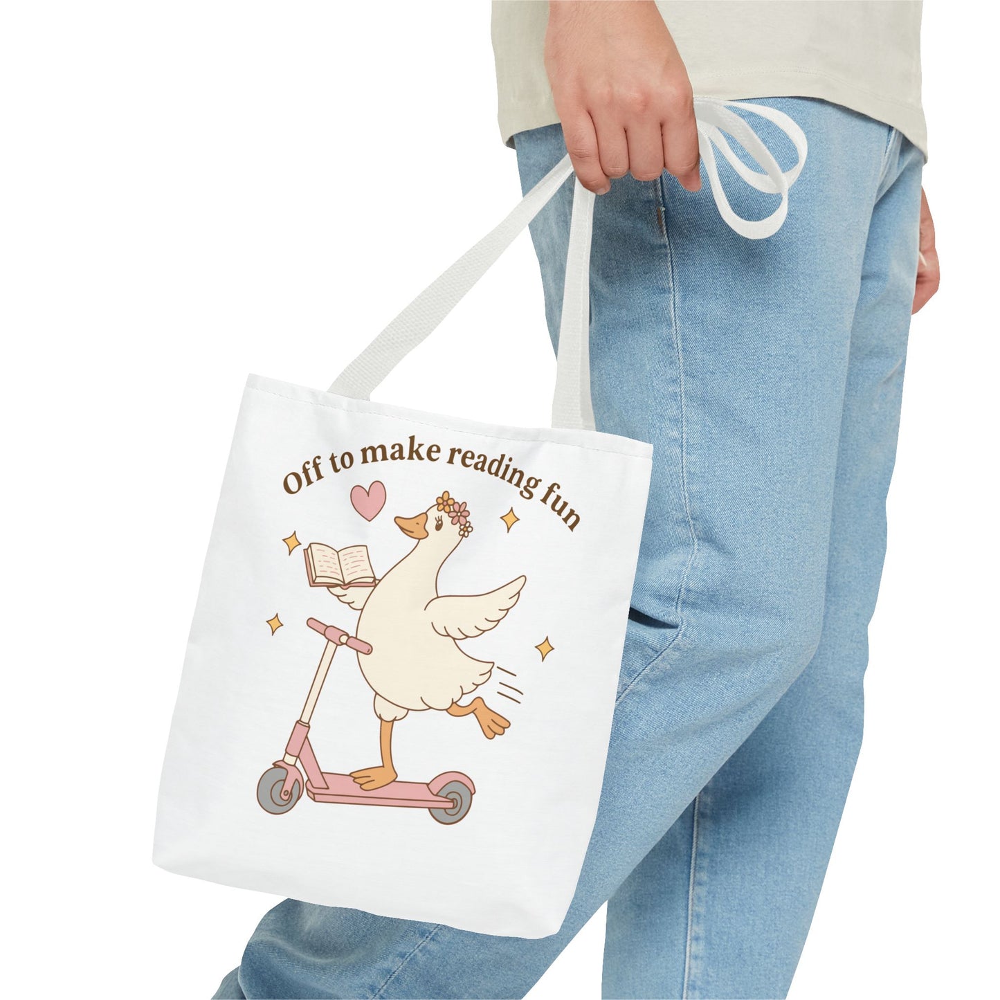 "Off to Make Reading Fun"Book Lover Tote