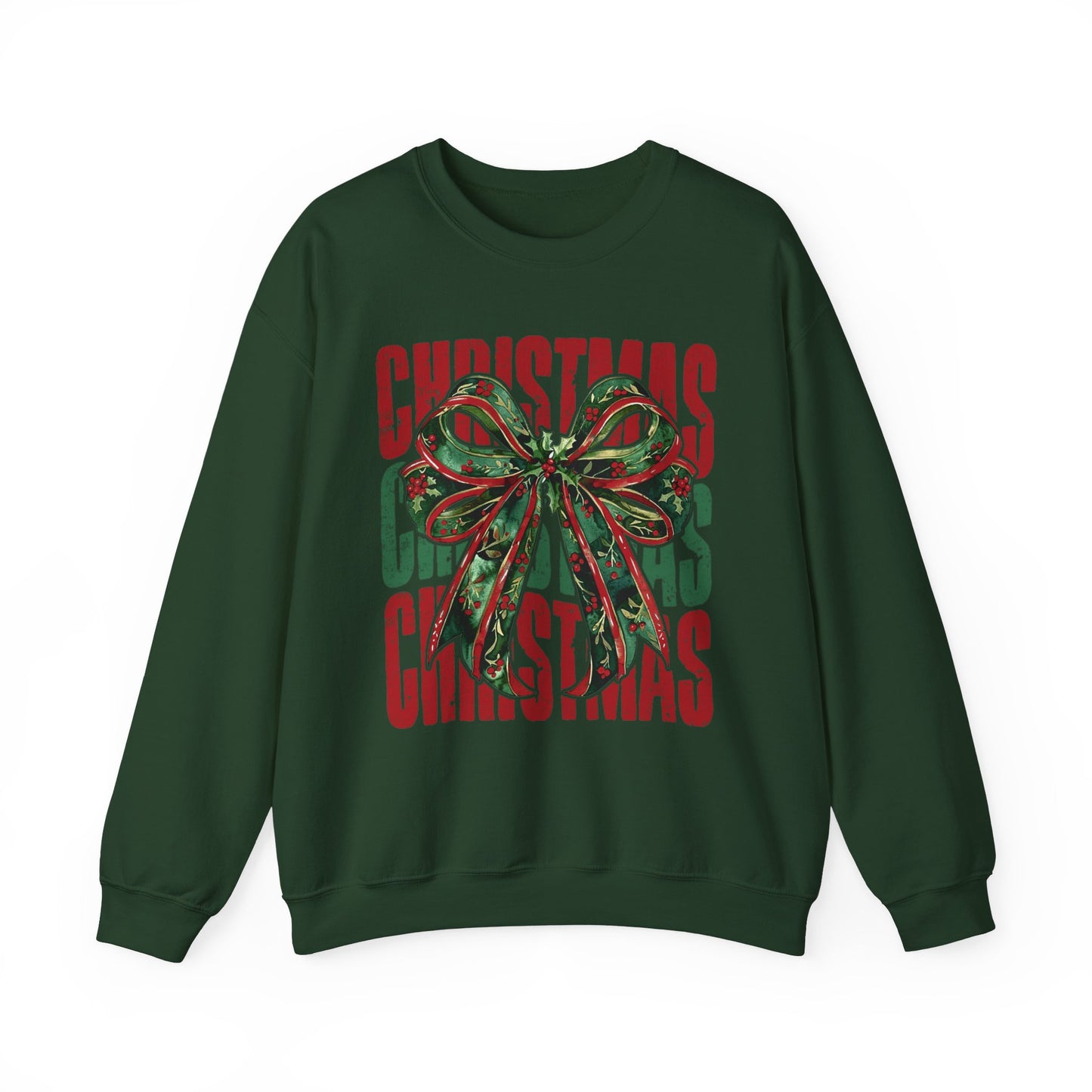 Christmas Coquette Bow Sweatshirt