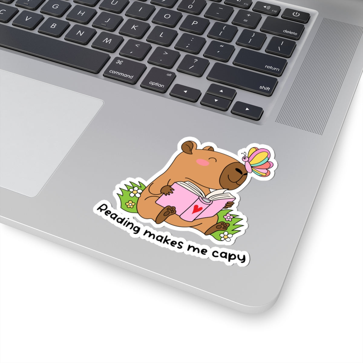 Reading Makes Me Capy Kiss-Cut Stickers