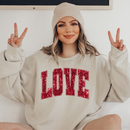 Varsity LOVE Valentine's Sweatshirt