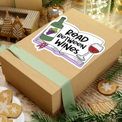 Wine-Themed Kiss-Cut Stickers for Book Lovers