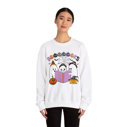 Cute Ghosts Reading Books Sweatshirt