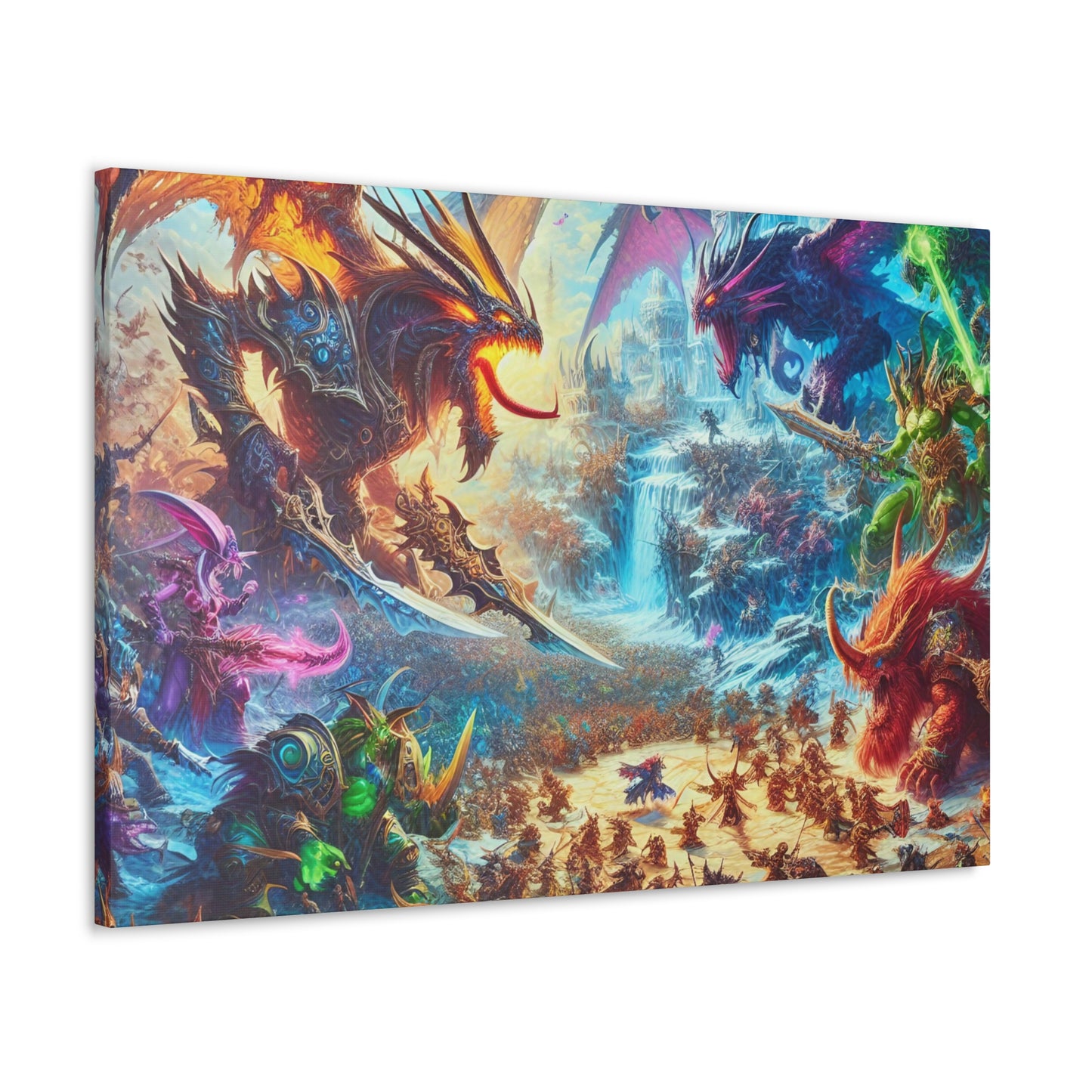 Dragon Battle DnD Wall Art