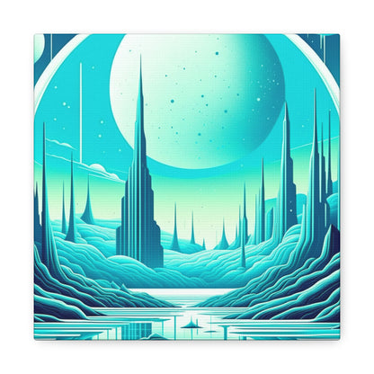 Space City Canvas Wall Art