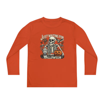 I'm Just Waiting For Halloween Youth Long Sleeve T-Shirt