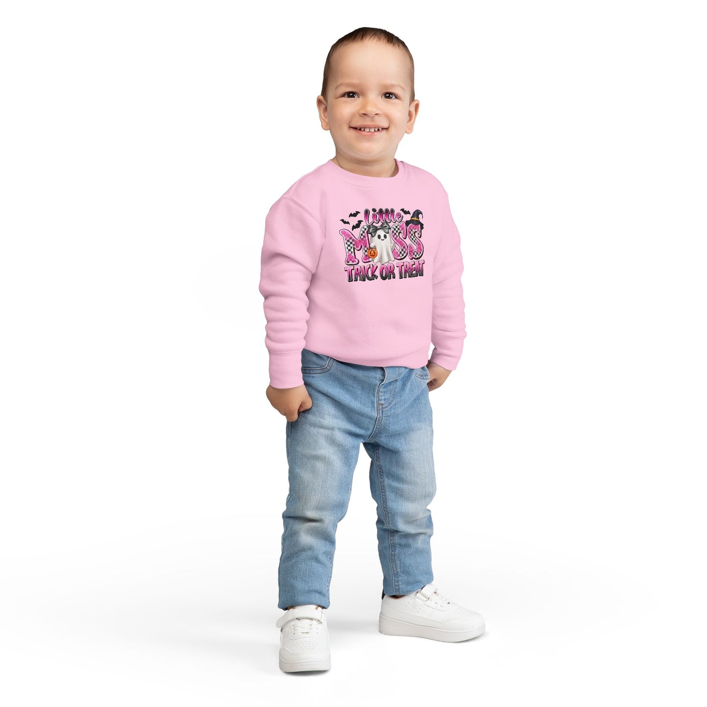Toddler Halloween Little Miss Trick or Treat Sweatshirt