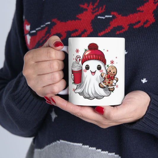 Christmas Ghost Ceramic Mug