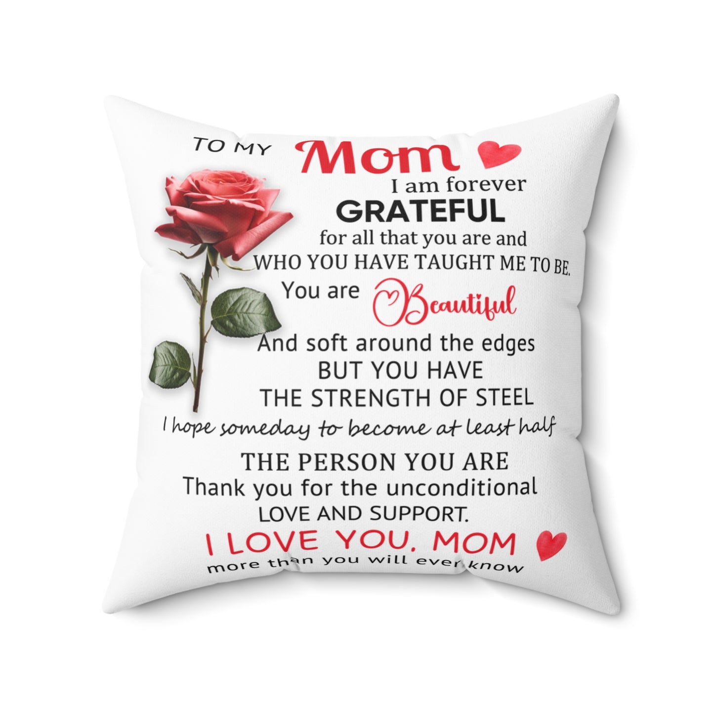 Mom Appreciation Decorative Pillow