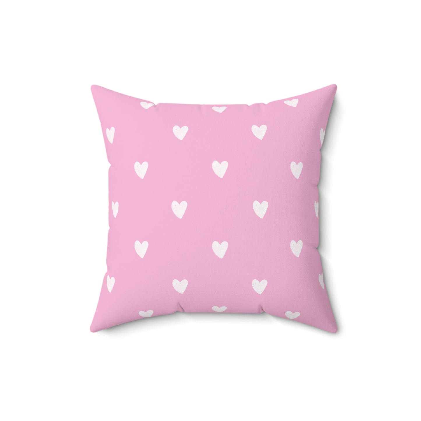 Girl's Pink Heart Pillow