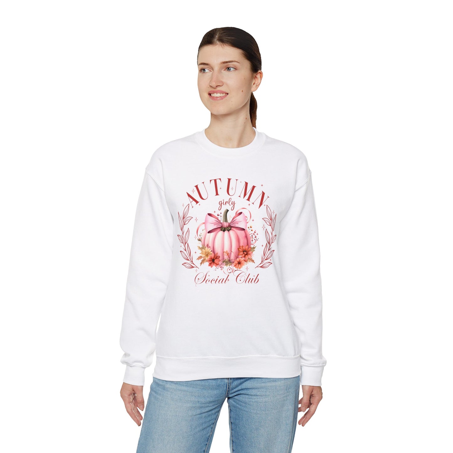 Autumn Girly Social Club Unisex Heavy Blend™ Crewneck Sweatshirt