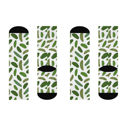 Funny Pickle Print Cushioned Crew Socks