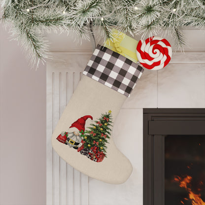 Gnome Santa Christmas Stocking