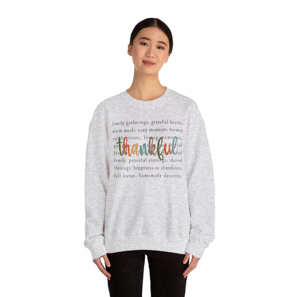 Thankful Thanksgiving Unisex Heavy Blend™ Crewneck Sweatshirt