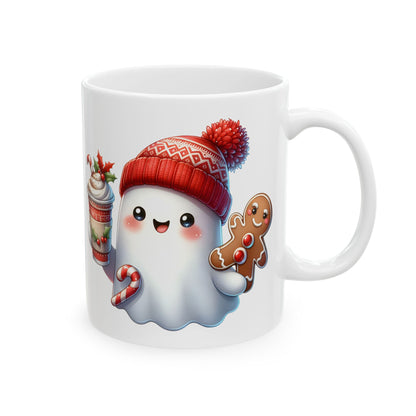 Christmas Ghost Ceramic Mug