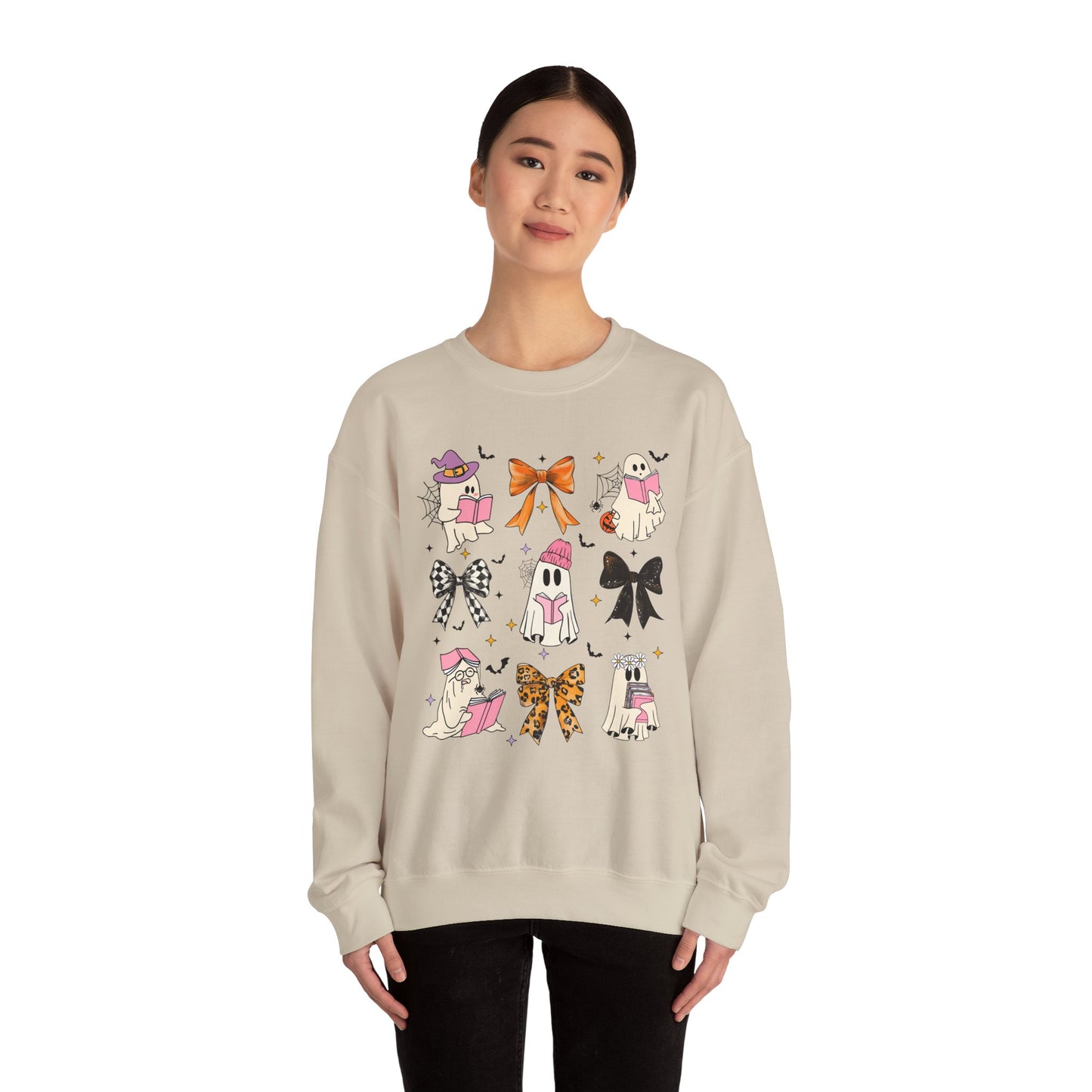 Coquette Ghosts and Books Sweatshirt