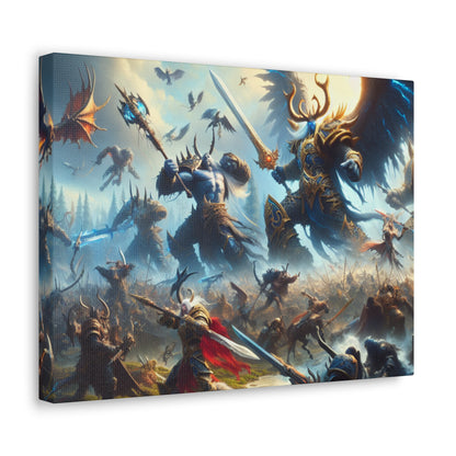 Epic DnD Battle Canvas Wall Art