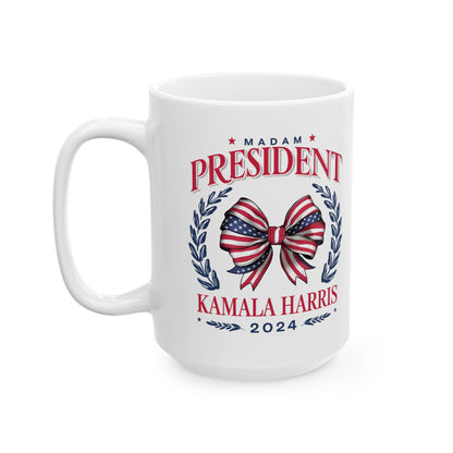 Coquette Madam President Ceramic Mug, (11oz, 15oz)