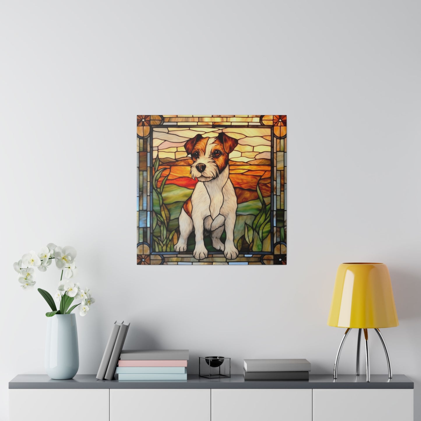 Jack Russell Wall Art Matte Canvas