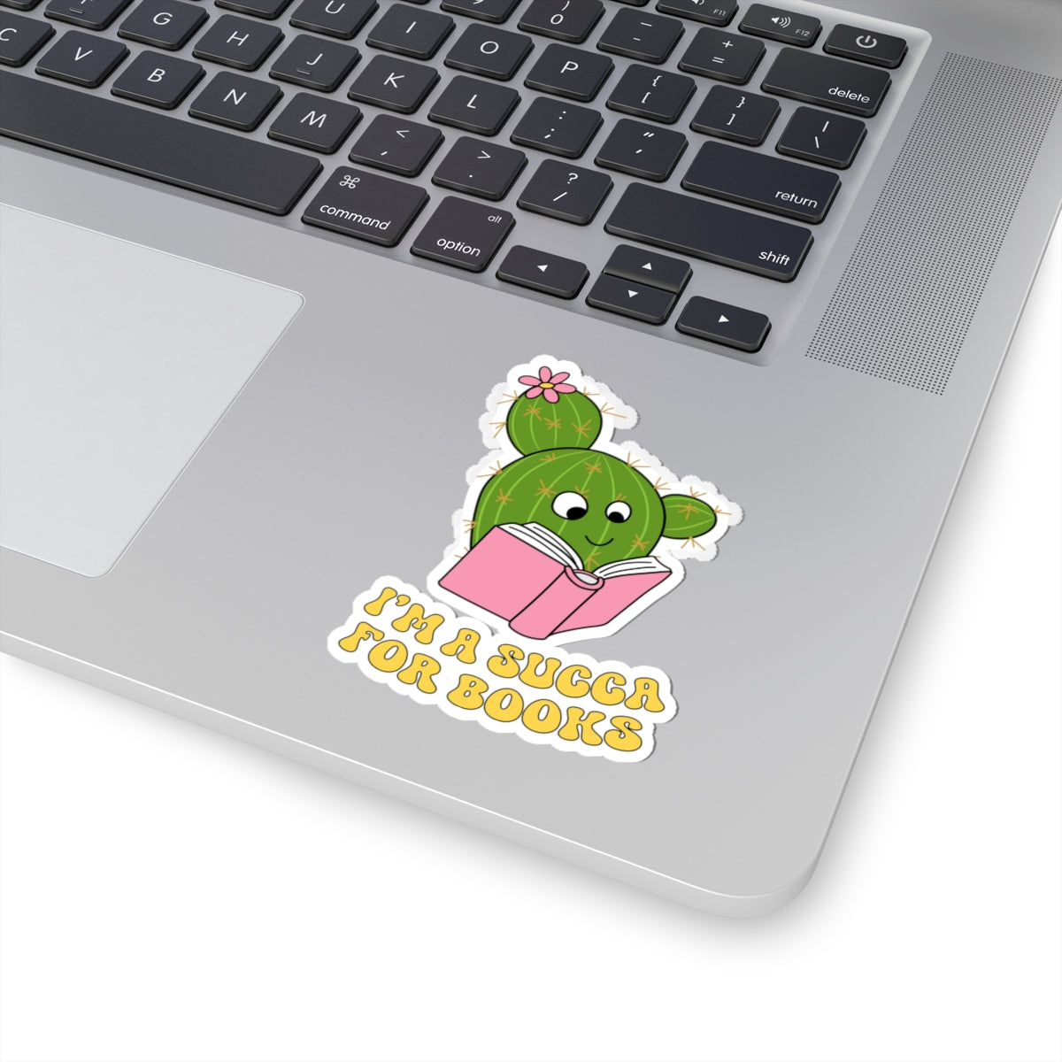 Cute Book Lover Cactus Stickers