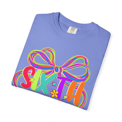 Sixth Grade Neon Back to School T-Shirt