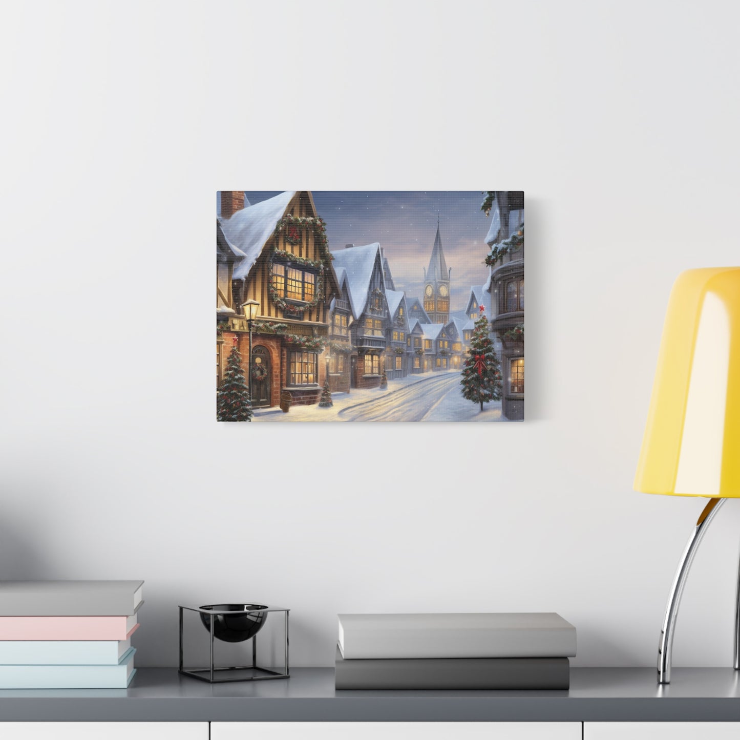 Christmas Village Canvas Art